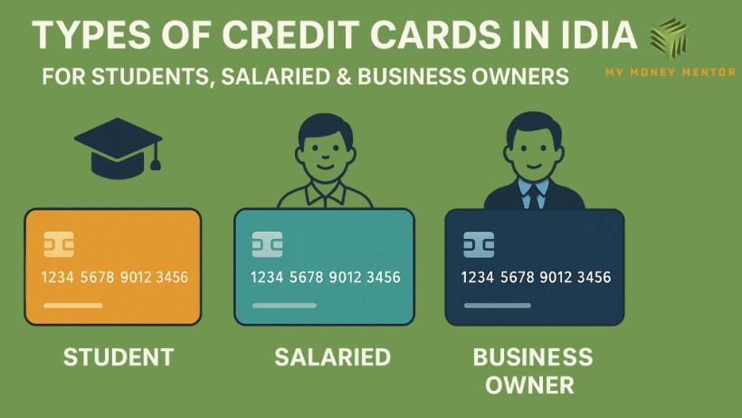 Types of Credit Cards in India for Students, Salaried & Business Owners