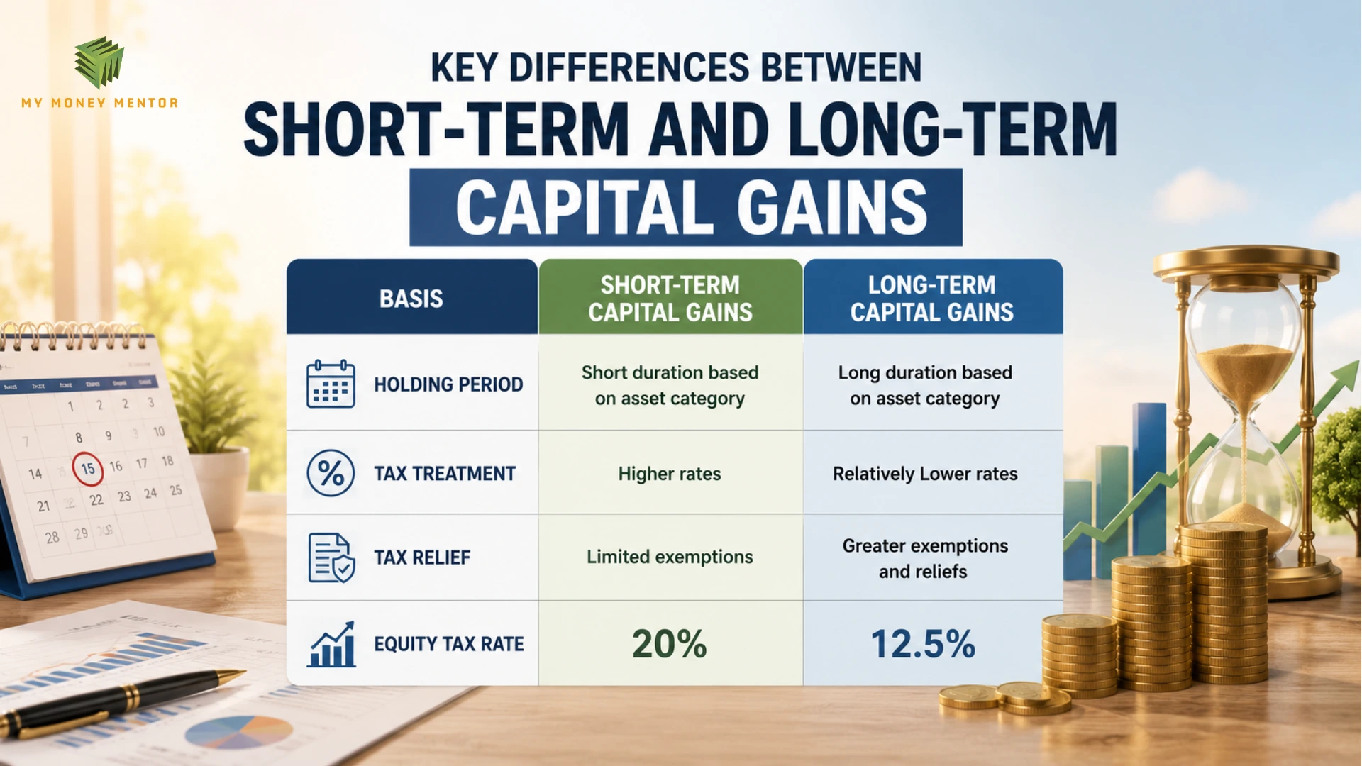 Short-term and Long-term Capital Gains